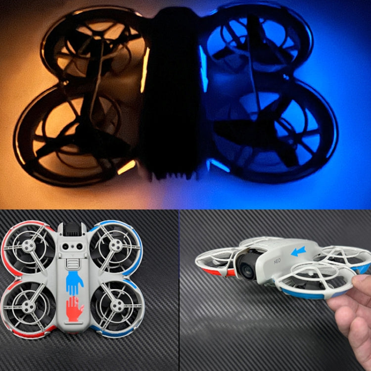 For DJI Neo CQT Dazzle Color Glow Stickers Water-resistant Anti-fouling Luminous Drone Color Change Stickers
