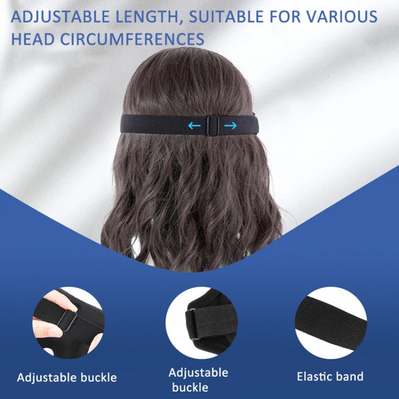 4 In 1 3D Sleep Eye Mask Memory Foam Non-pressure Shading Sleeping Blindfold(Black)