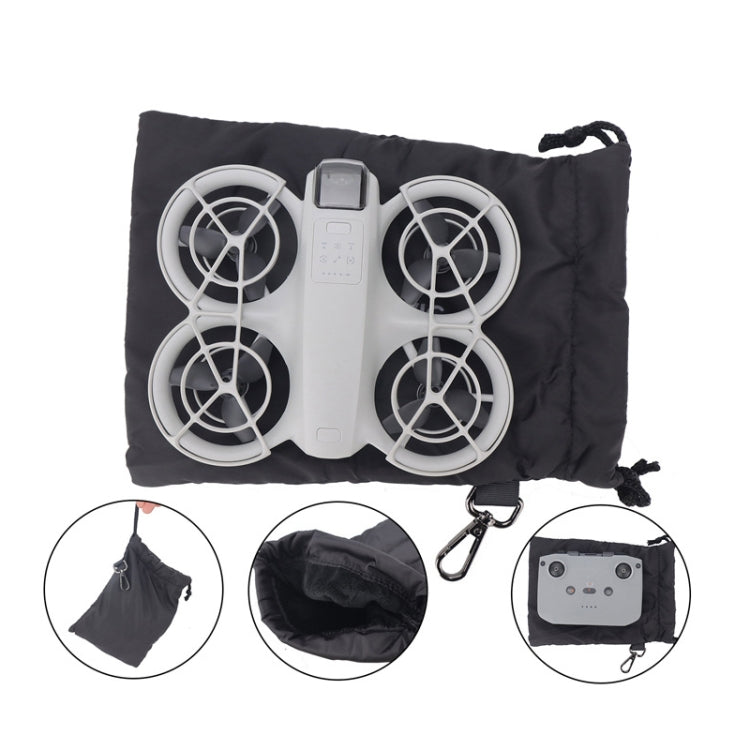 For DJI Neo CQT Body Remote Control Storage Bag Water-resistant Dirt-Resistant Drawstring Portable Handbag, Style: Body Pouch+Remote Control Pouch