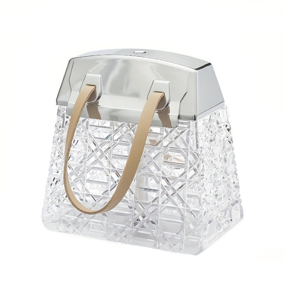 Desktop Small Crystal Bag Humidifier Aroma Ambient Lighting, Color: White Rechargeabl