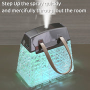 Desktop Small Crystal Bag Humidifier Aroma Ambient Lighting, Color: White Rechargeabl