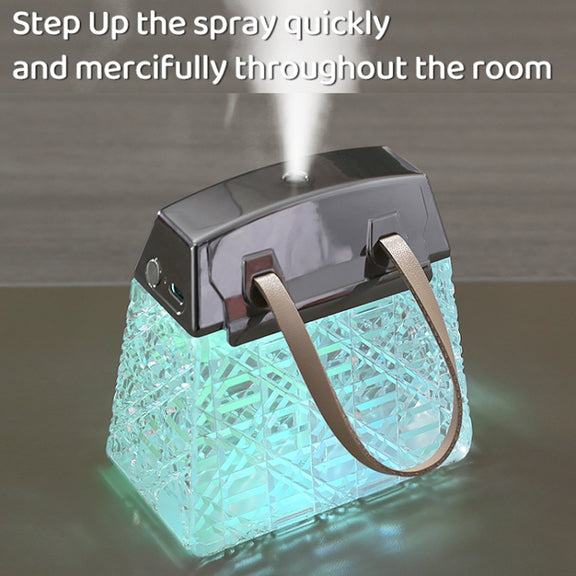 Desktop Small Crystal Bag Humidifier Aroma Ambient Lighting, Color: Blue Plug-in
