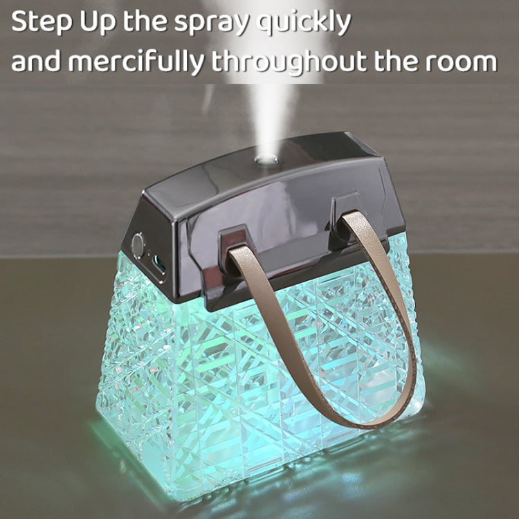 Desktop Small Crystal Bag Humidifier Aroma Ambient Lighting, Color: Blue Rechargeabl