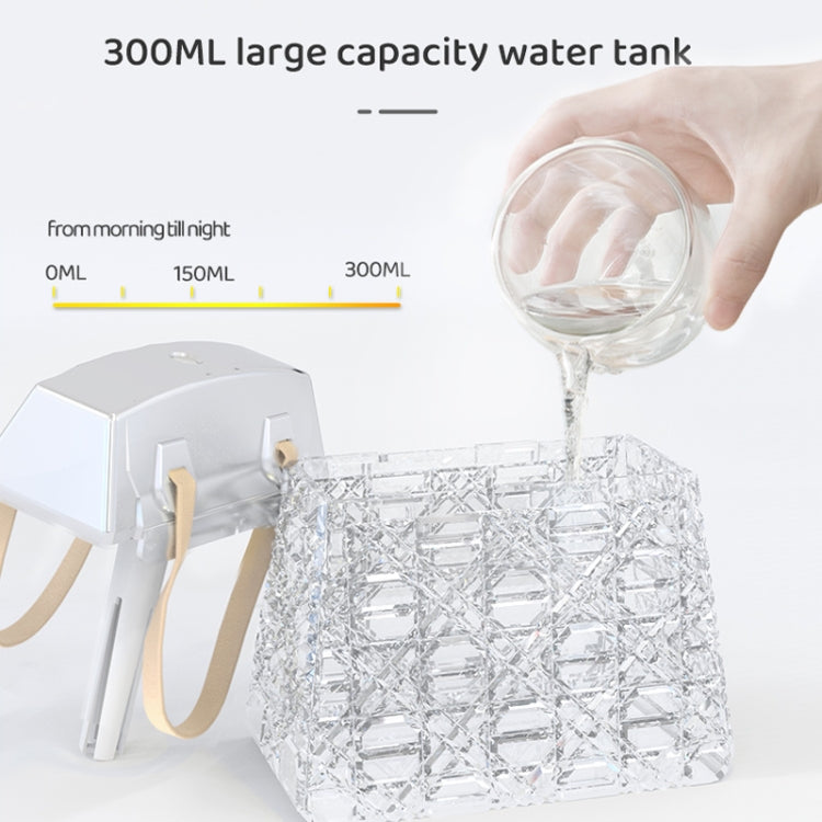 Desktop Small Crystal Bag Humidifier Aroma Ambient Lighting, Color: Blue Plug-in