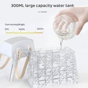 Desktop Small Crystal Bag Humidifier Aroma Ambient Lighting, Color: Blue Rechargeabl
