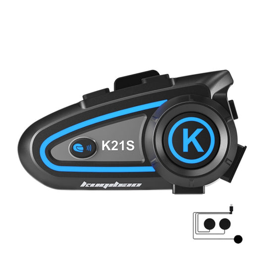 KUQIBAO K21S Motorcycle Riding Helmet Dual Intercom Bluetooth Headset With Lights(Soft Microphone) - free shipping - PMC Jewellery - Order now!
