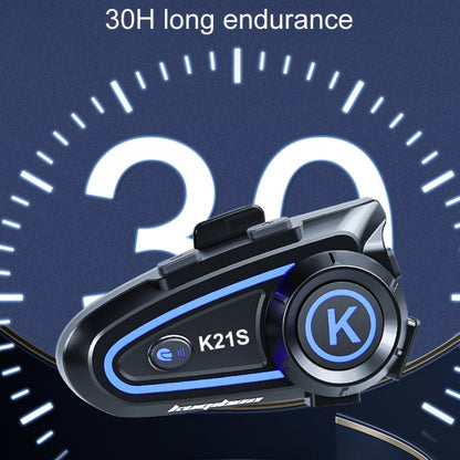KUQIBAO K21S Motorcycle Riding Helmet Dual Intercom Bluetooth Headset With Lights(Soft Microphone) - free shipping - PMC Jewellery - Order now!