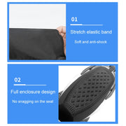 Small Electrical Bike Warm Breathable Non-Slip Cushion Cover(Black)