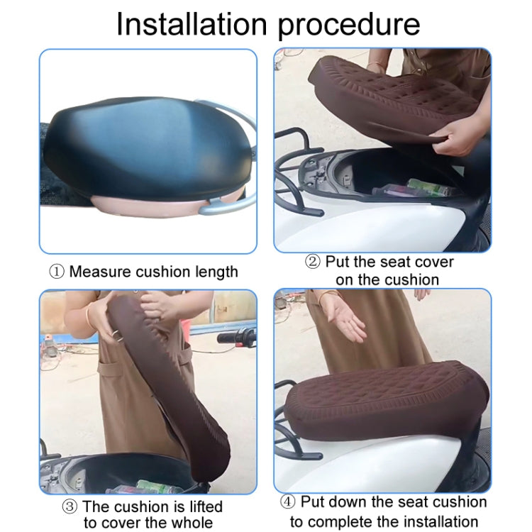 Large Electrical Bike Warm Breathable Non-Slip Cushion Cover(Black) - Seat Covers by PMc TechLife | Online Shopping South Africa | PMc TechLife | Buy Now Pay Later Mobicred