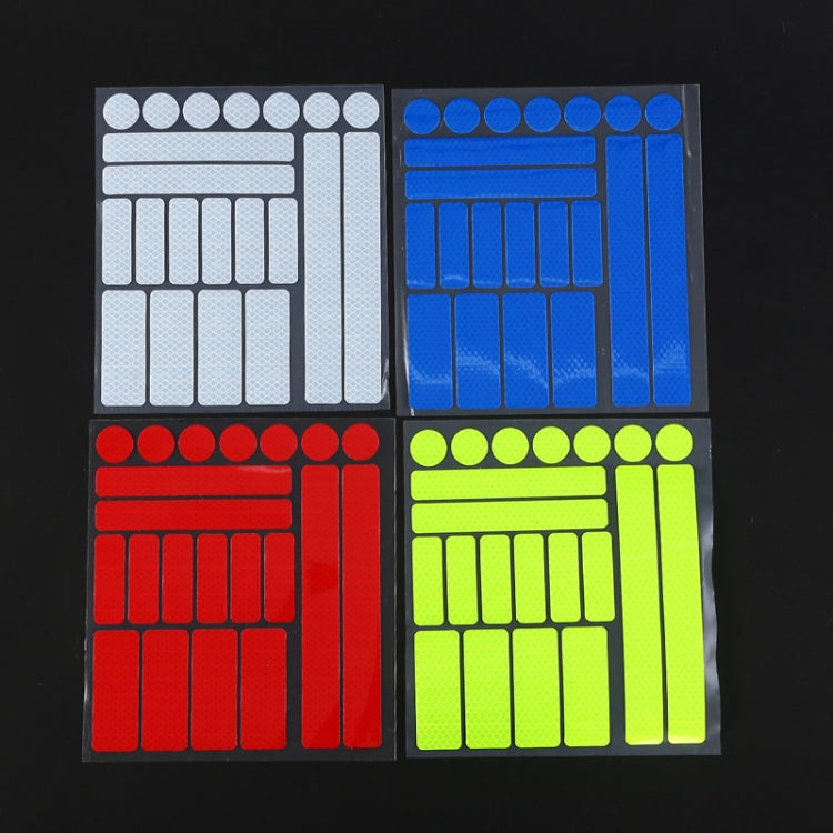 21 In 1 Electric Bike Backed Honeycomb Reflective Stickers Safety Signs Warning Strips(Blue) - Decorative Accessories by PMC TechLife | Online Shopping South Africa | PMC TechLife | Buy Now Pay Later Mobicred