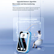 Portable Carbon Monoxide Detector Outdoor Home Detection Alarm(Blue)