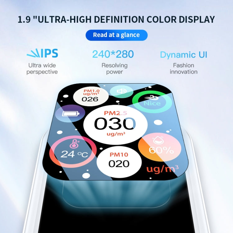 Haze Dust Air Quality Temperature Humidity Detector(Black) - Air & Water Quality Tester by PMC TechLife | Online Shopping South Africa | PMC TechLife | Buy Now Pay Later Mobicred