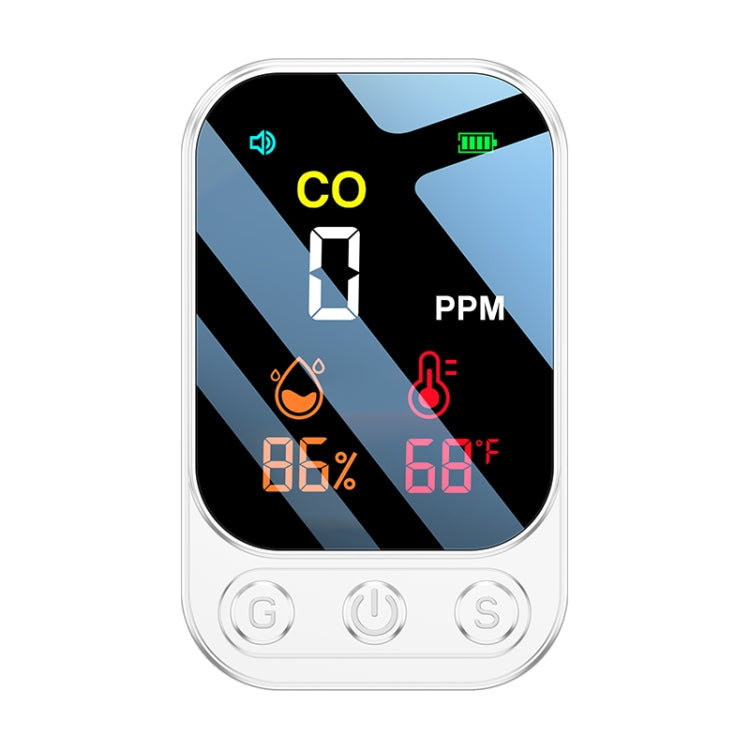 3 In 1 Multifunctional Portable Carbon Monoxide Detector(White) - Air & Water Quality Tester by PMC TechLife | Online Shopping South Africa | PMC TechLife | Buy Now Pay Later Mobicred