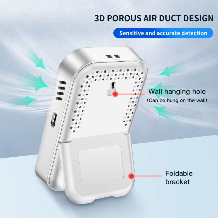 3 In 1 Multifunctional Portable Carbon Monoxide Detector(Black)