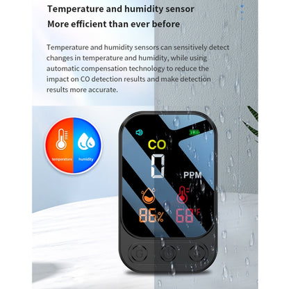 3 In 1 Multifunctional Portable Carbon Monoxide Detector(Black) - Air & Water Quality Tester by PMC Jewellery | Online Shopping South Africa | PMC Jewellery | Buy Now Pay Later Mobicred