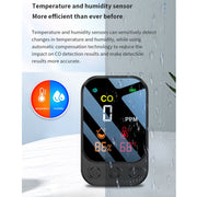 3 In 1 Multifunctional Portable Carbon Monoxide Detector(Black)