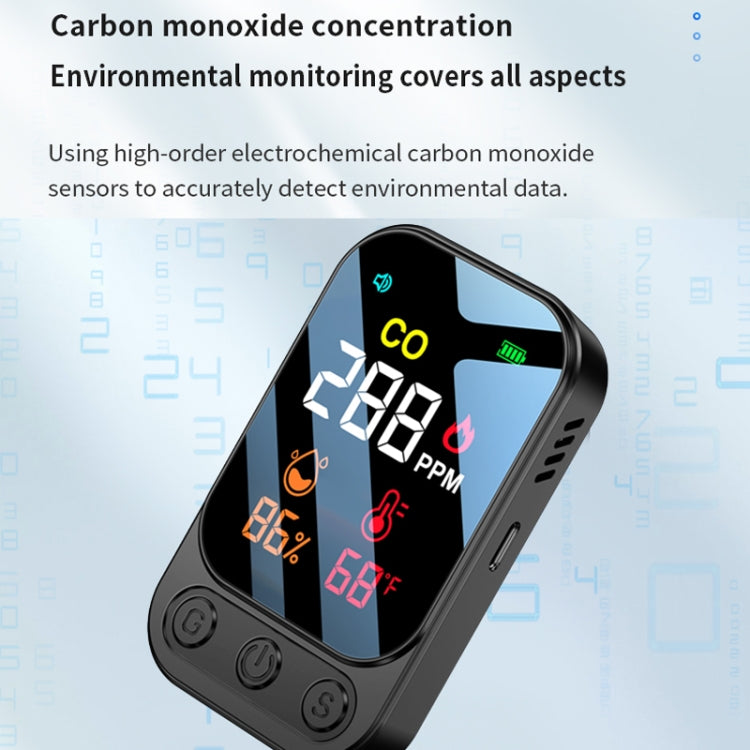 3 In 1 Multifunctional Portable Carbon Monoxide Detector(Black) - Air & Water Quality Tester by PMC TechLife | Online Shopping South Africa | PMC TechLife | Buy Now Pay Later Mobicred
