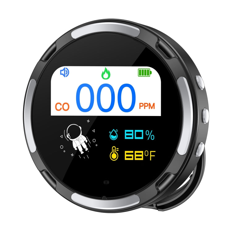 Portable Waterproof Carbon Monoxide Alarm Detector(Black) - Air & Water Quality Tester by PMC TechLife | Online Shopping South Africa | PMC TechLife | Buy Now Pay Later Mobicred