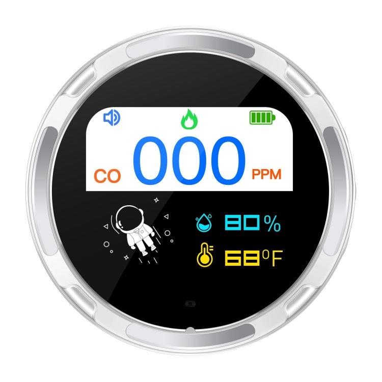 Portable Waterproof Carbon Monoxide Alarm Detector(White) - Air & Water Quality Tester by PMC TechLife | Online Shopping South Africa | PMC TechLife | Buy Now Pay Later Mobicred