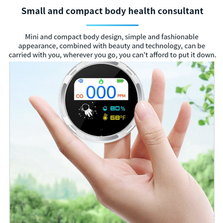 Portable Waterproof Carbon Monoxide Alarm Detector(White) - Air & Water Quality Tester by PMC TechLife | Online Shopping South Africa | PMC TechLife | Buy Now Pay Later Mobicred