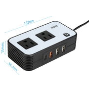 200W Car Inverter Vehicle Plug Power Converter US Plug