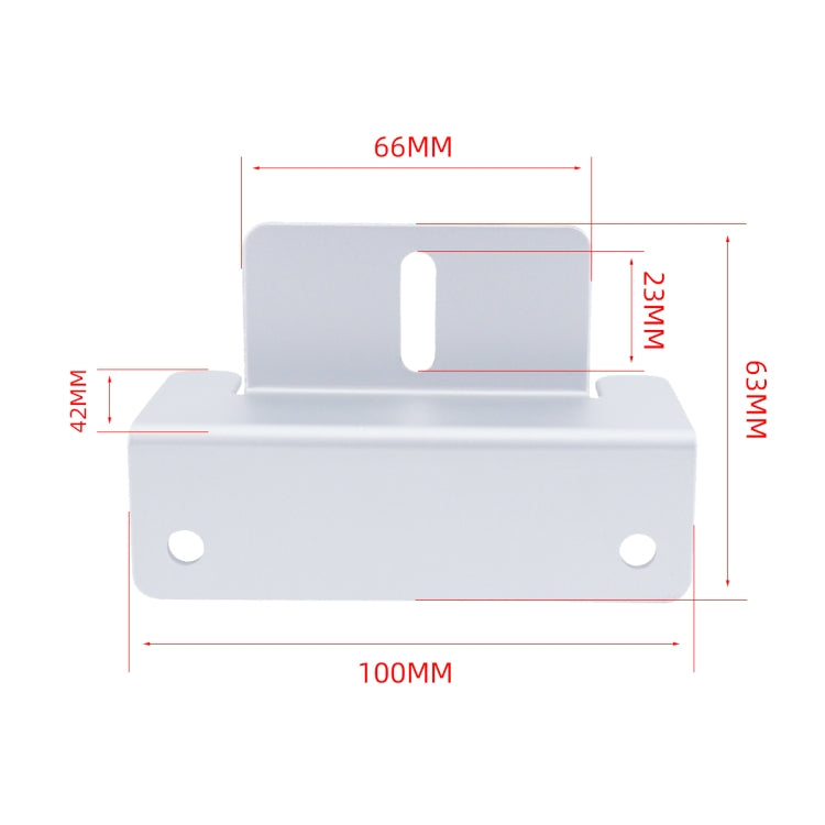 57pcs /Set RV Yacht Solar Panel Z-Shaped Aluminum Alloy Bracket(White)