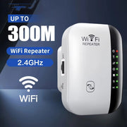 300Mbps Wireless WIFI Repeater 2.4G Route Signal Amplifier 7 Lights Version, Spec: AU Plug
