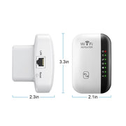300Mbps Wireless WIFI Repeater 2.4G Route Signal Amplifier 7 Lights Version, Spec: UK Plug