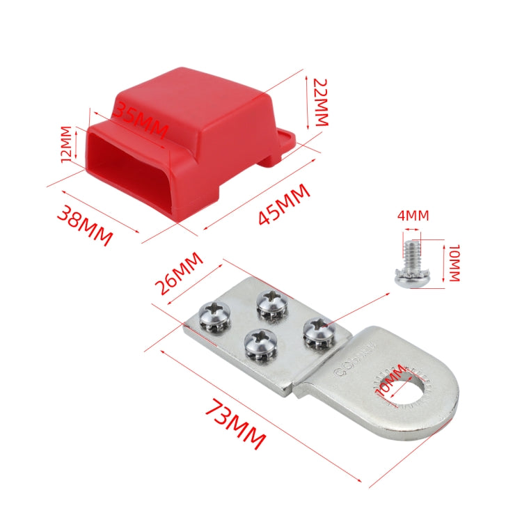 RV Yacht Industrial Distribution Box Copper Battery Terminal, Specifications: One