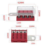4-way RV Yacht Ignition Protection Battery Terminal Fuse Block, Specification: Two