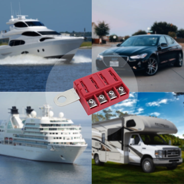 4-way RV Yacht Ignition Protection Battery Terminal Fuse Block, Specification: One - free shipping - PMC Jewellery - Order now!
