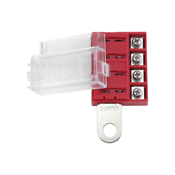 4-way RV Yacht Flame Retardant Water-resistant Battery Terminal Fuse Block(Two)