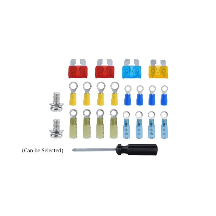 4-way RV Yacht Flame Retardant Water-resistant Battery Terminal Fuse Block(Two)