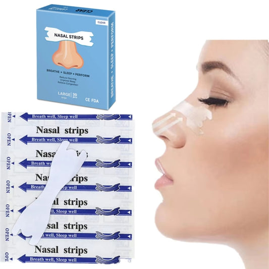 30pcs /Pack Transparent Nasal Strips To Improve Sleep, Reduce Snoring 66x19mm - free shipping - PMC Jewellery - Order now!