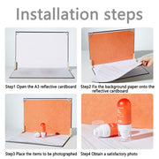 30x40cm 2+7 Thick Background Boards Photography Props Background Set, Style: Two