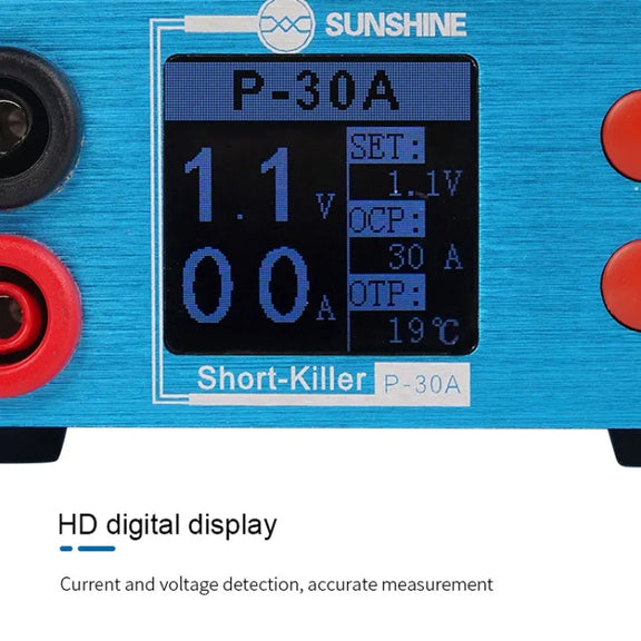SUNSHINE P-30A Smart Anti-Burning Universal Mobile Phone Component Repair Motherboard Fault Detector, EU Plug