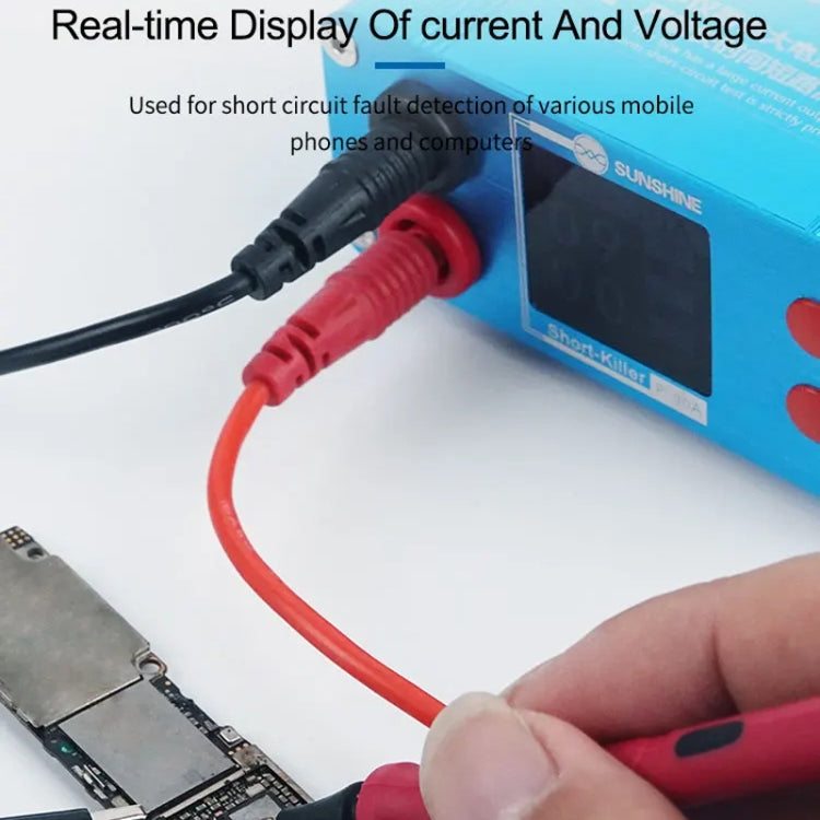 SUNSHINE P-30A Smart Anti-Burning Universal Mobile Phone Component Repair Motherboard Fault Detector, EU Plug - free shipping - PMC Jewellery - Order now!