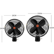 Engineering Car Excavator Strong Cooling High Power Fan, Size: 8 Inch 12V