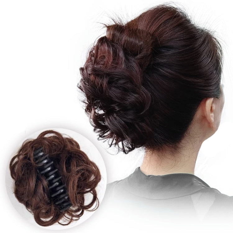 Ladies Fluffy Natural Pods Wig Grab Clip Plate Hair Buns(Dark Brown) - free shipping - PMC TechLife - Order now!