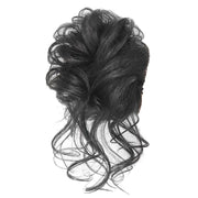 Lazy Long Beard Ball-Head Chicken Nest Wig Photography Coiffure Ribbed Hair bundle(Natural Black)