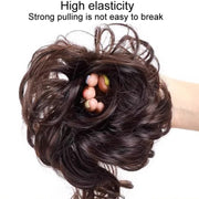 Lazy Long Beard Ball-Head Chicken Nest Wig Photography Coiffure Ribbed Hair bundle(Natural Black)