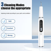 Pet Ultrasonic Teeth Cleaner Dog Electric Teeth Cleaning Tool Home Dentistry Tartar Remover(Black)