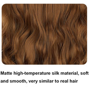 Fishing Line Hair Curtain Long Curly Wig Seamless Hair Extension(2)