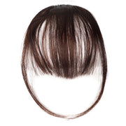 Chemical Fiber Wigs Thin Air Bangs Clip-on Wigs, Color: Dark Brown with Sideburns