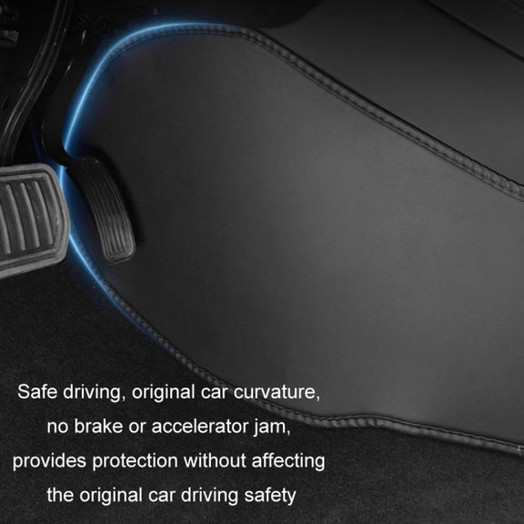 For Tesla Center Console Side Anti-kick Protective Pad, Style: For 2024 Model 3 Rear Row TPE