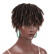 Personalized Hollow Curl Hip Hop Short Hair Dirty Braid Wig Blocks, Model: 1BT30