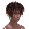 Personalized Hollow Curl Hip Hop Short Hair Dirty Braid Wig Blocks, Model: 1BT350 - free shipping - PMC TechLife - Order now!