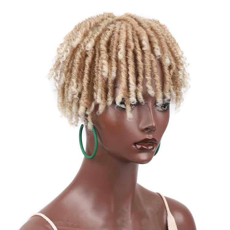 Personalized Hollow Curl Hip Hop Short Hair Dirty Braid Wig Blocks, Model: 27T613 - free shipping - PMC TechLife - Order now!