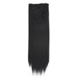 7pcs / Set Clips Long Straight Hair Extension Pieces 16 Clips Chemical Fiber Wigs, Model: 1B# - free shipping - PMC TechLife - Order now!