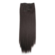 7pcs / Set Clips Long Straight Hair Extension Pieces 16 Clips Chemical Fiber Wigs, Model: 2#